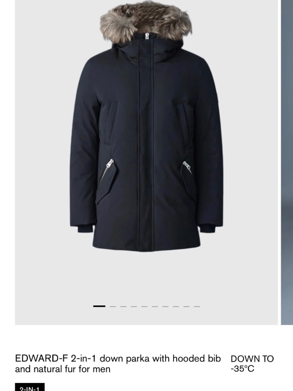 men’s Edward Mackage winter jacket